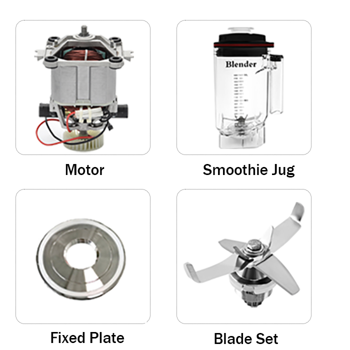 Heavy Equipment Kitchen - Wysokiej mocy blender komercyjny 1.8L, biały,