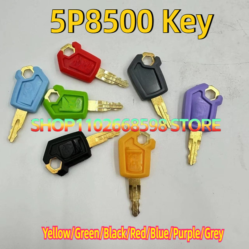 Heavy Equipment Yellow - 50 SZTUK Kluczy 5P8500 do Zapłonu